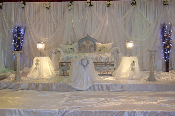 Louer une salle de mariage décorée